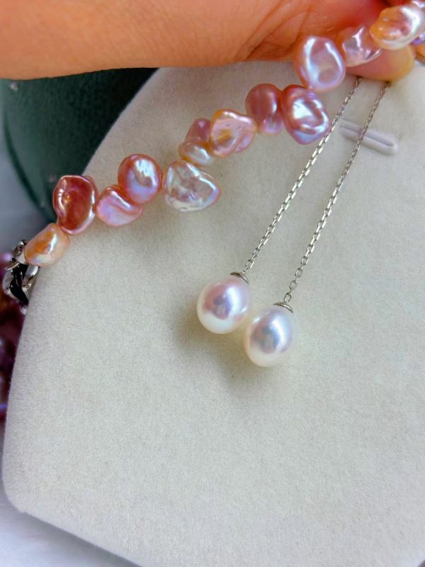 Pearl tassels  earrings